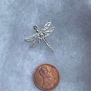 Beautiful dragonfly charm (sterling silver)